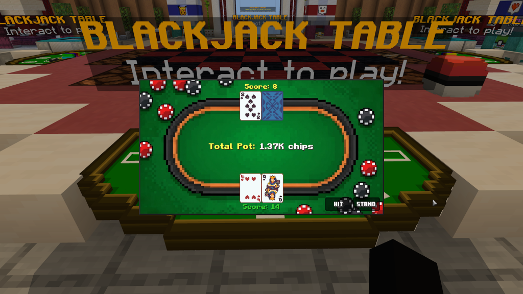 The Blackjack table